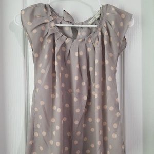 Lauren Conrad pleat neck top XS